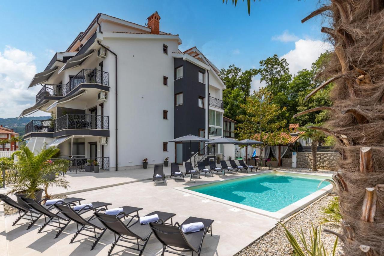 Villa Adriatic, Apartment Chiara With Sea View And Heated Swimming Pool, Free Private Parking, Ičići Zewnętrze zdjęcie